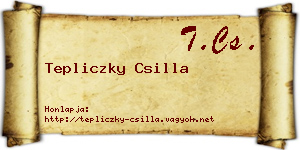 Tepliczky Csilla névjegykártya